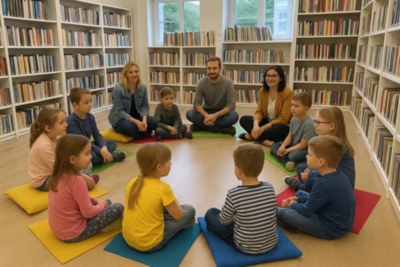 Zaproszenie na wydarzenie „Czytanie na dywanie” w Pyskowicach